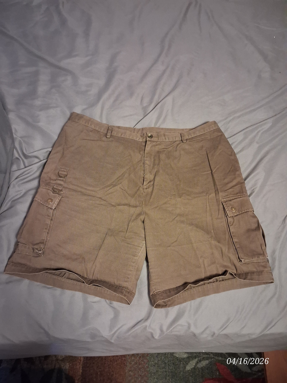 Lauren Ralph Lauren Tan Utility Cargo Shorts